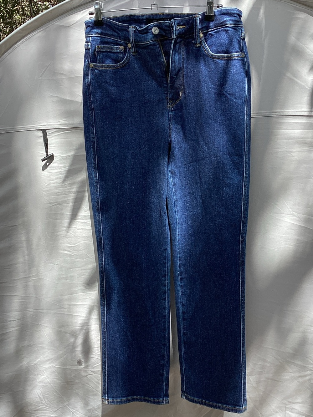 Judy Blue Classic Straight Leg Jeans in Deep Indigo Blue